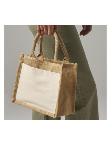 W-W425-Cotton Pocket Jute Gift Bag